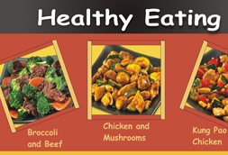 Healthy eating menu